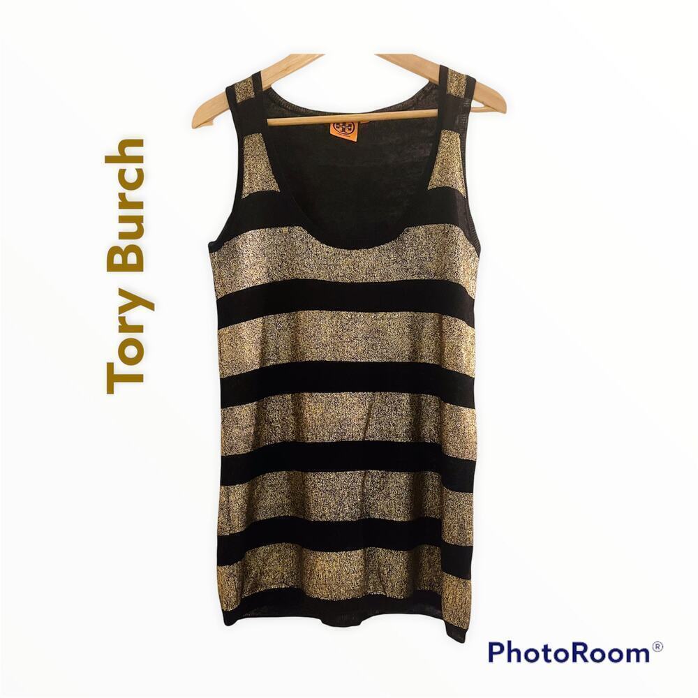 Tory Burch Metallic Women's Sleeveless Top Sz Small